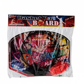 Набор для игры в баскетбол в пакете, с насадкой для надувания мячика (Shantou, B1514559sim)